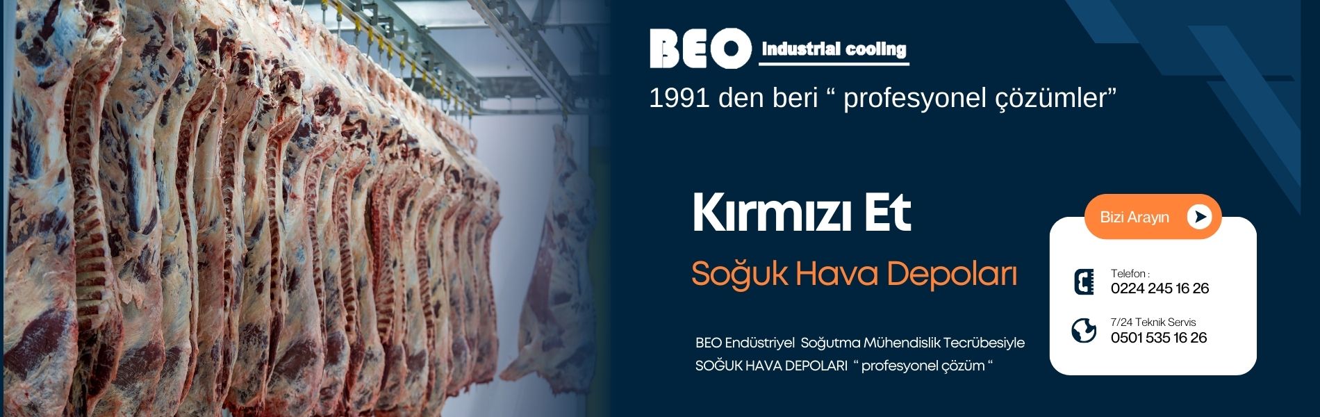 BEO Kırmızı et soğuk hava depoları